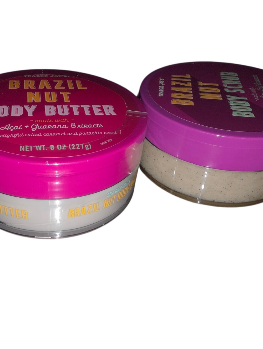 Brazil Nut Body Butter & Body Scrub - Bright Pink